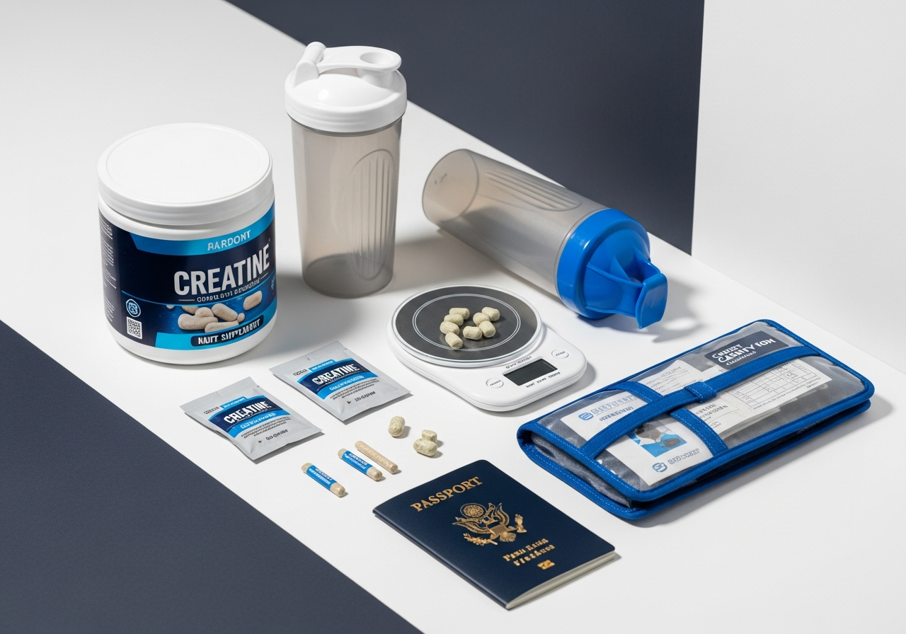 How to bring creatine through TSA or airport security without problems