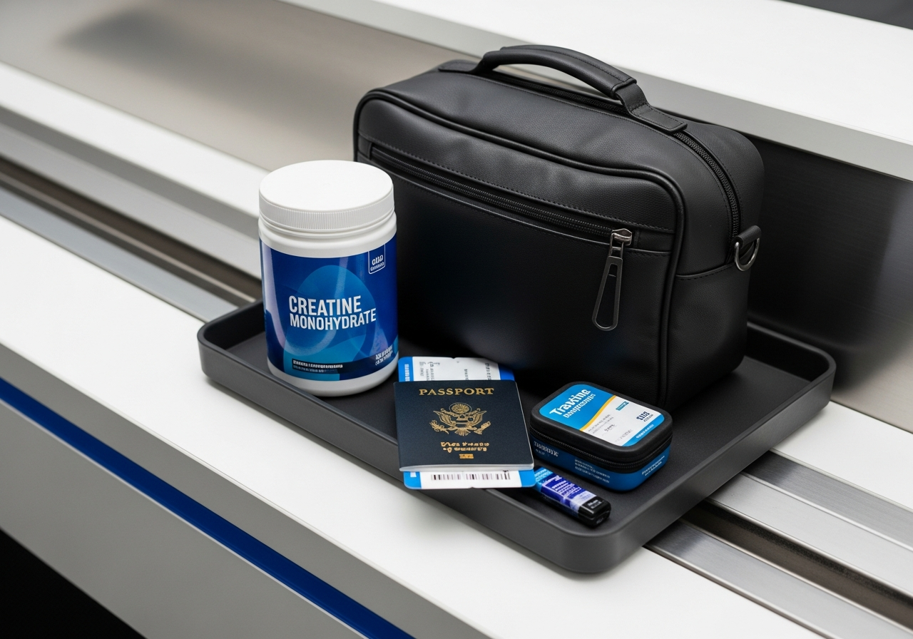 Can you bring creatine on a plane in Canada or on international trips?