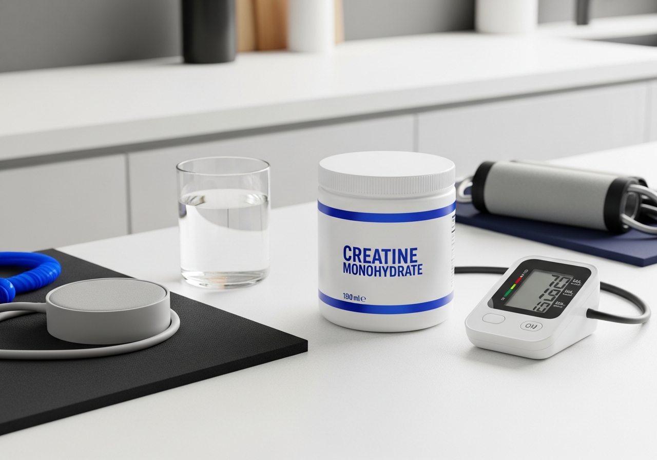 does creatine raise blood pressure — illustrative photo