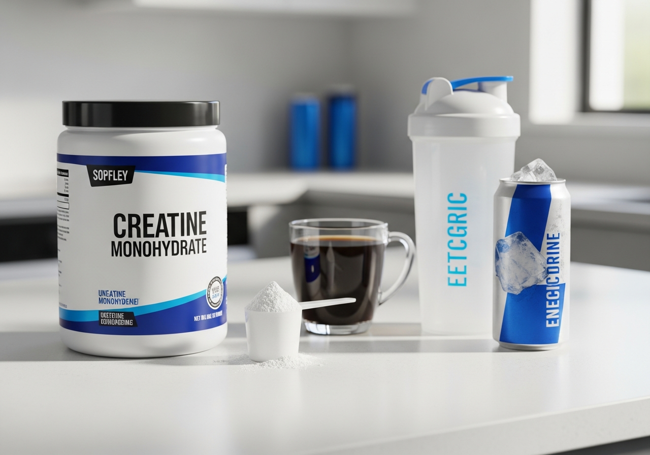 can you take creatine with caffeine — illustrative photo