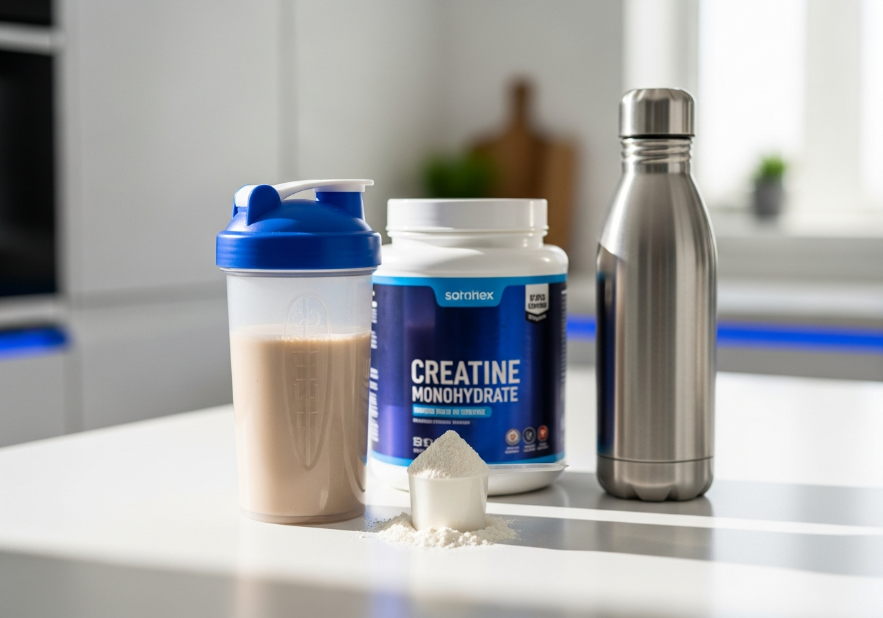 can you mix creatine and protein powder — illustrative photo