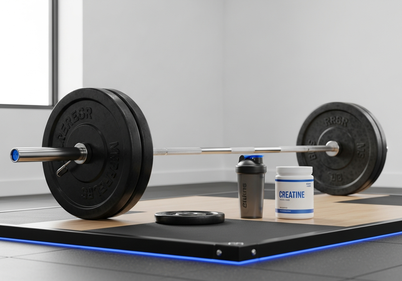 creatine for powerlifting — illustrative photo