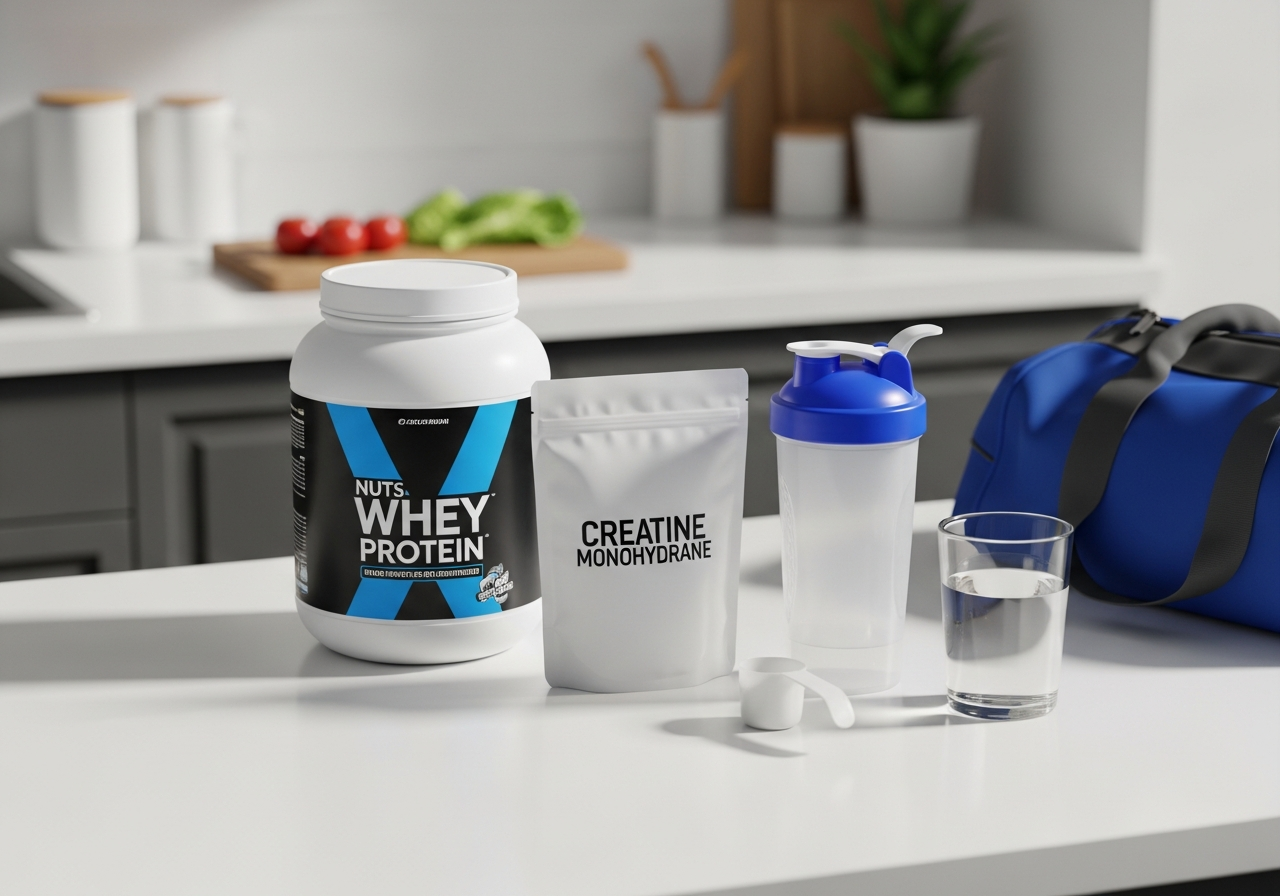 creatine vs whey — illustrative photo