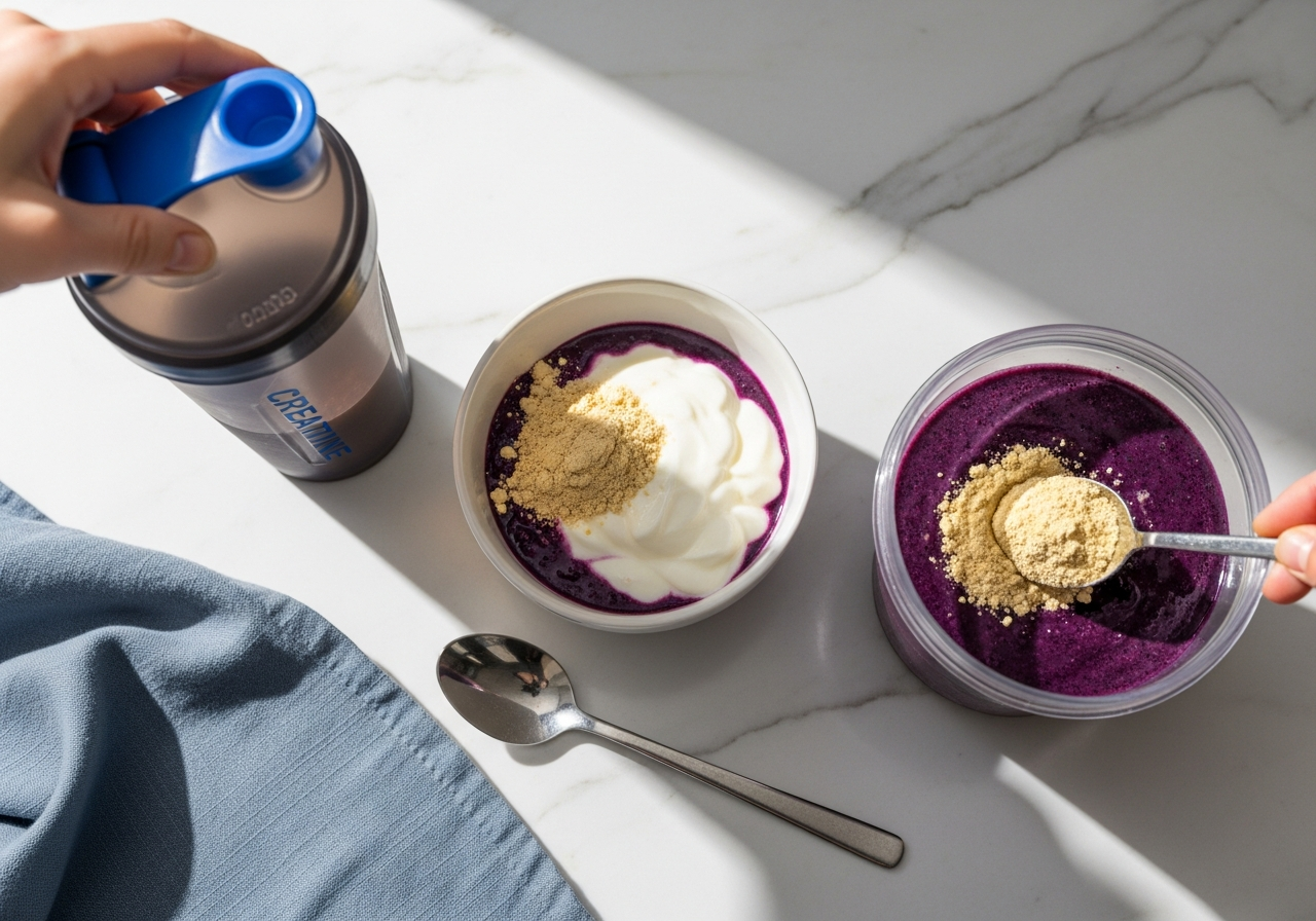 Can you mix creatine powder into food? Yes — and these foods work best