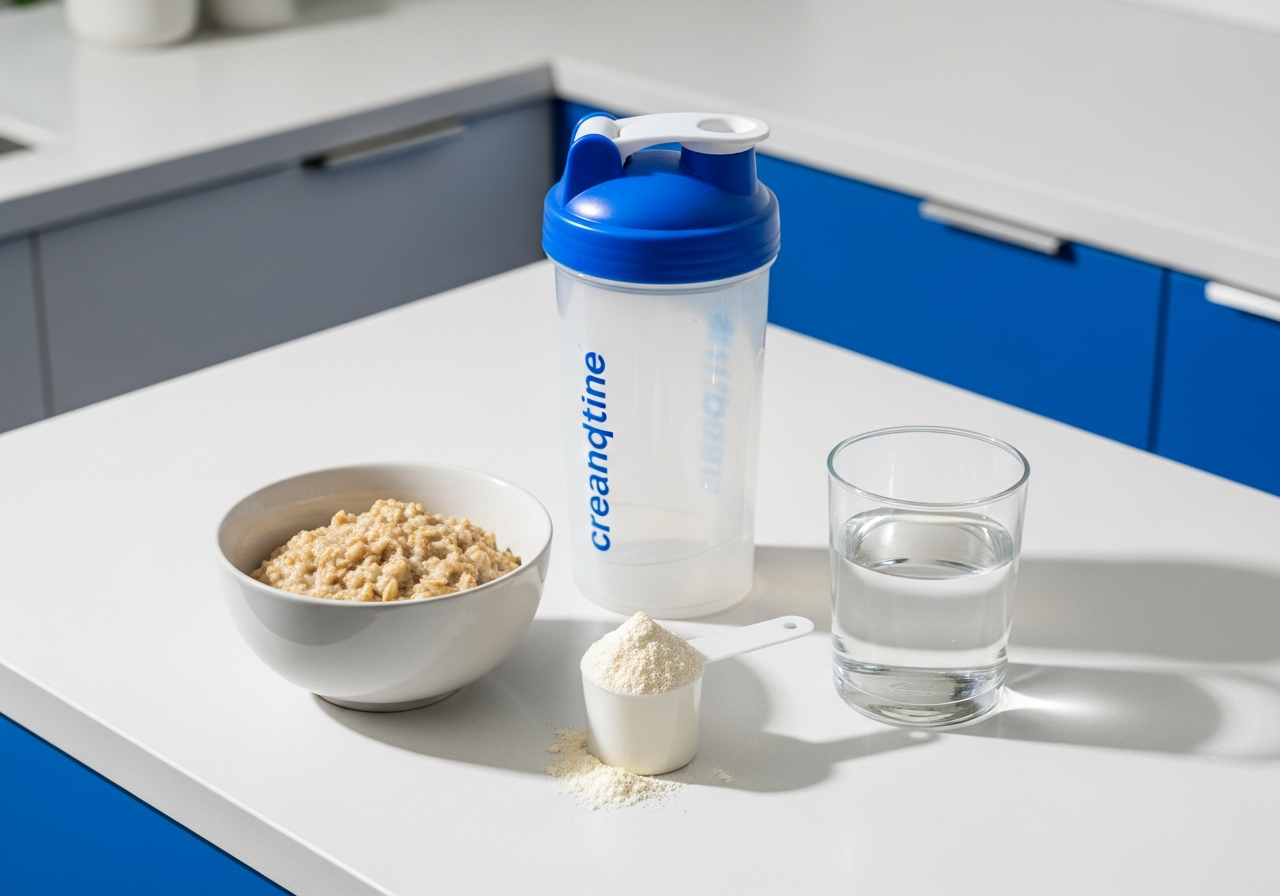 should you take creatine with food — illustrative photo