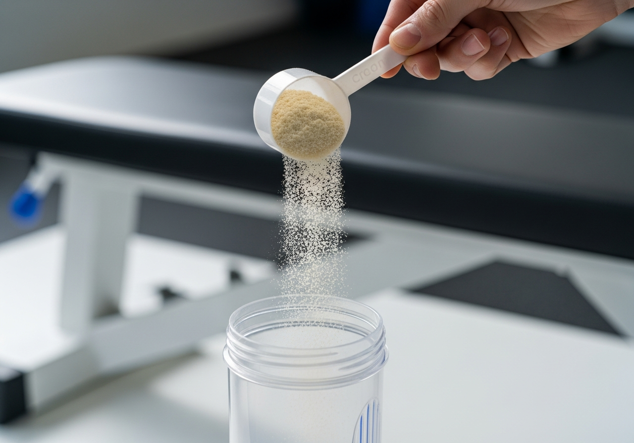 micronized creatine — illustrative photo